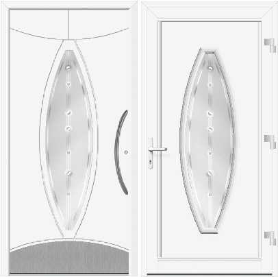 Au&szlig;en-/Innenansicht Modell E-82 (Nr. 34)